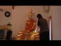 เปลี่ยนฐานพระพุทธรูปภายในอุโบสถศาลาวัดป่าสันติธรรม
