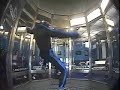 Indoor Skydiving Instructor Showing Off Indoor Skydiving Instructor Showing Off