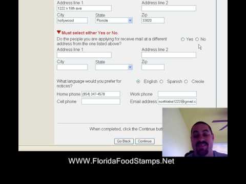 how to apply for food stamps in florida