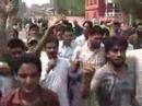 JKLF leaders leading a demonstrationfrom Nati pora to Jehang