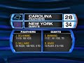 Subway: Panthers vs. Giants
