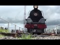HEAVY Steam Train on the TURNTABLE 手動式鉄道ターンテーブル