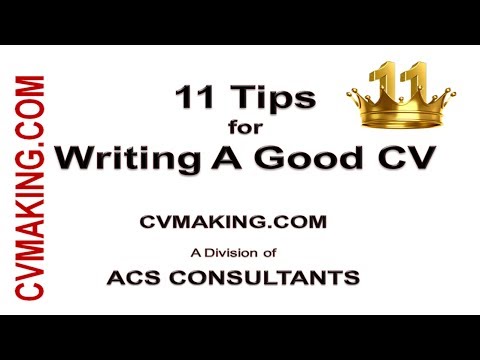 how to write a cv in india