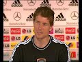 Press Conference With Jens Lehmann About Germany VS Sweden