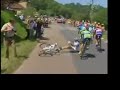 Sandy Casar runs over dog on his bike Sandy Casar runs over dog on his bike