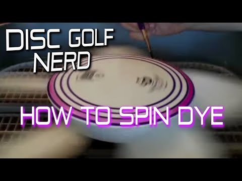 how to dye disc golf disc