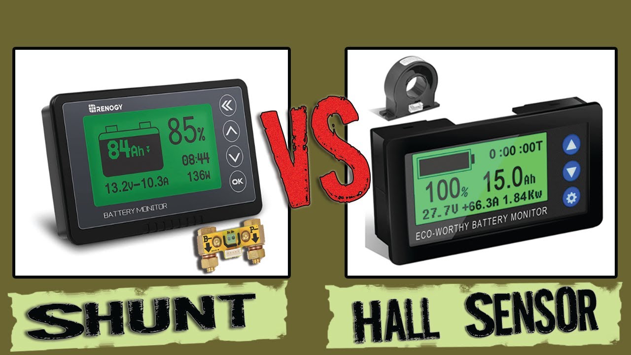 Battery Monitor Comparison Shunt vs Hall Sensor