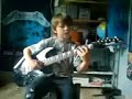 Eight year old Robin plays Metallica Nothing else matters