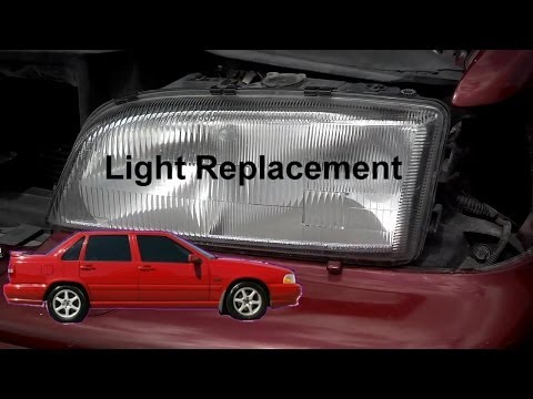 Volvo S70, V70, 850 Head Light Lense Replacement – Auto Repair Series