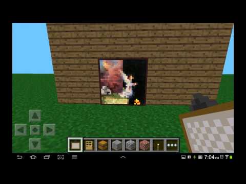 how to walk through paintings in minecraft pe