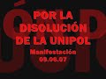 manifestación por la disolución de la unipol