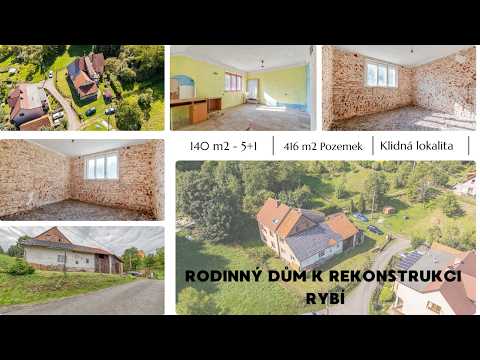 Video Prodej rodinného domu k rekonstrukci v Rybí