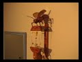 Flying Pendulum Wooden Clock