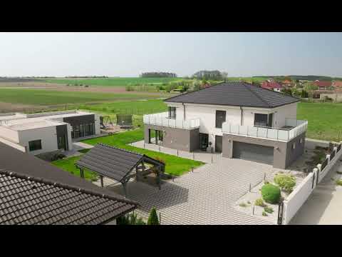 Video Prodej zánovního rodinného domu s krytým bazénem a pozemkem 2775 m², Přerov nad Labem, okres Nymburk