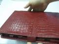 videos de PDair Leather Case for Lenovo Ideapad Lite S9/Ideapad Lite S10 - Book Type (Red/Crocodile Pattern)