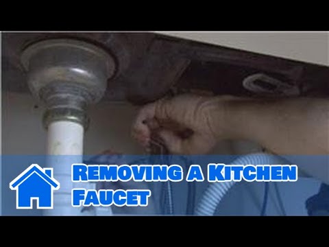 how to remove kitchen faucet