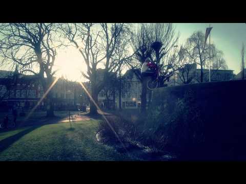 Trials Bike Riding through Town Thumbnail of Video
