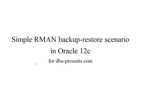 how to recover rman backup