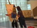 actionpainting Stefan Damman and Esher spliethof almere