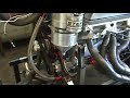 Tin Indian Performance 1000+ Horsepower Pontiac 535 ideling on dyno before pull