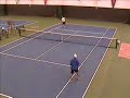 Tennis Lesson : Warm Up Drill with Two Handled Racket Tennis Lesson : Warm Up Drill with Two Handled Racket