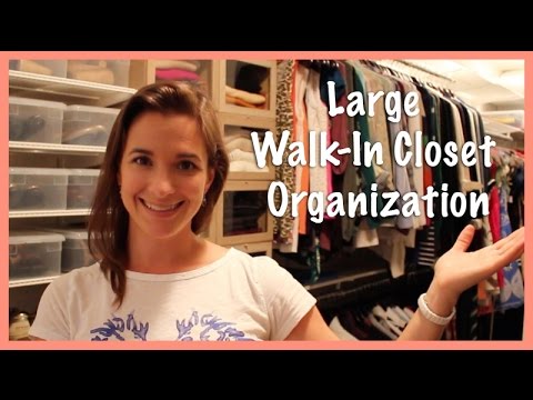 how to organize walk in closet