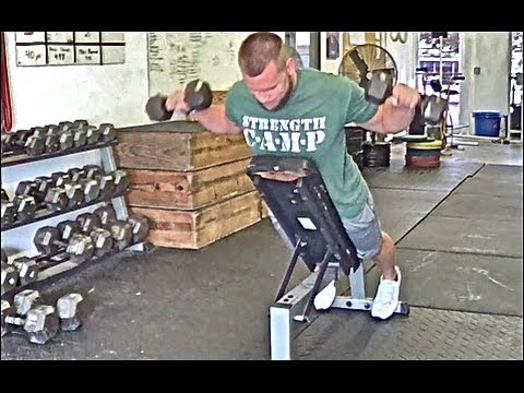 rear delt raise - Check out more videos here - http://www.youtube.com/overtimeathletes Sign up Grow Stronger Newsletter: http://hulsestrength.com/go/youtube STRENGTH CAMP Tank...