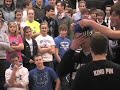 backwards blindfold basketball shot