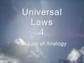  The Law of Analogy - 105 Universal Laws of Third Dimension Living.