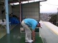 準備体操ストレッチ前屈と上体そらし
