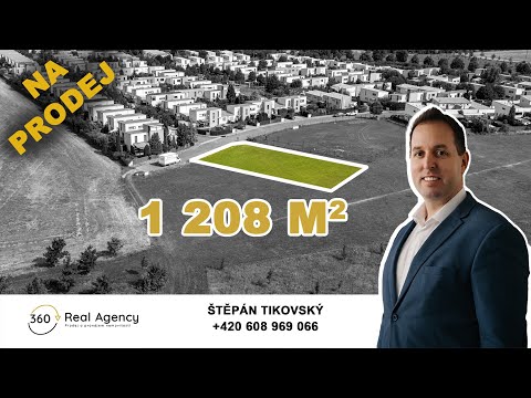 Video Prodej stavebního pozemku 1 208 m2 - Zeleneč.