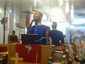 Overseer Tymel S, Thompson singing My Soul Loves Jesus