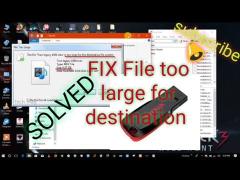 file too large for destination folder solved