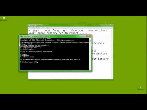 how to test a laptop battery