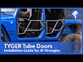 video thumbnail: Tubular Doors Fit 2007-2018 Wrangler JK (NOT JL) 4-Doors with Mirror Mount | Front&Rear TG-DR4J62288-8d1wHqh9_Fs