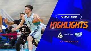«Astana» vs «Minsk» | Highlights of the match | VTB United league | 2nd stage