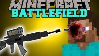 Minecraft: BATTLEFIELD (3D GUNS, CAMO ARMOR,&GRENADES) Mod Showcase