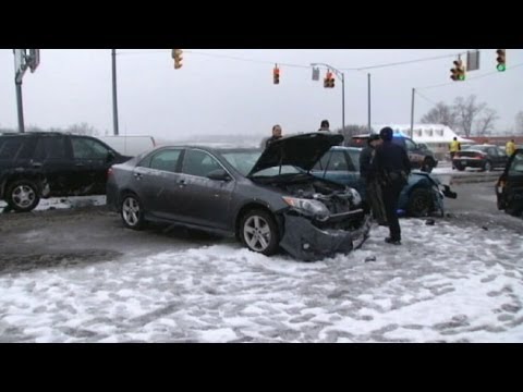 Winter Ice Storm Causes Severe Highway Accidents