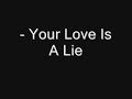 simple plan   your love is a lie  with lyric 