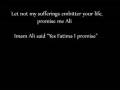 The final words of Lady Fatema Zahra(as)