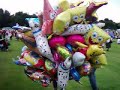Harborough Carnival, Lady With Foil Balloons