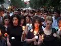 Click here to watch this video Yerevan: Candlelight March to the Police HQ