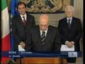 Napolitano scioglie il parlamento in diretta. TUTTI AL VOTO!