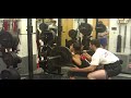 Anna Padilla with a 155 Squat Triple