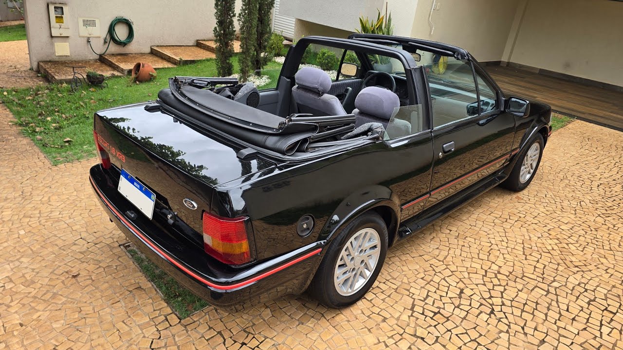 Escort XR3 conversível 1990, na estrada com sol e chuva // Caçador de Carros