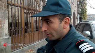 Հարբած քաղաքացին դեբոշ էր սարքել սբ. Սարգիս եկեցեղու մոտ, չէր ենթարկվում ոստիկանին (տեսանյութ) | ARM