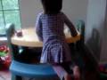 Grace Dancing and Playing Peekaboo with Abuelito