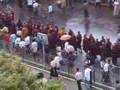 Marching monks in Rangoon on September 18th and 19th