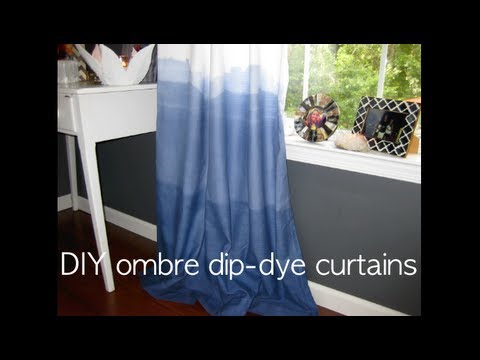 how to dye old curtains