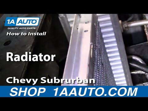 How To Install Replace Radiator Chevy Pickup Truck Tahoe Suburban GMC Yukon Part 2 1AAuto.com